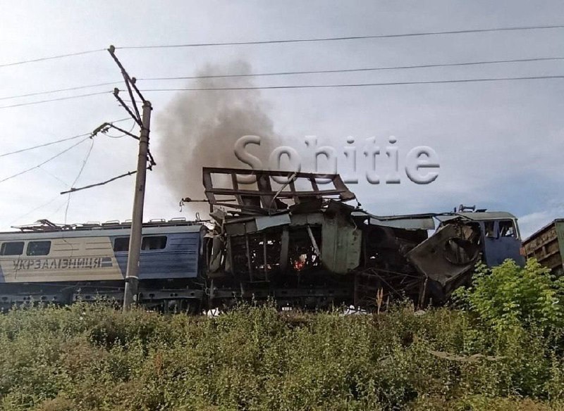 Russia attacked locomotives at the railway in Kamianskyi district of Dnipropetrovsk region twice