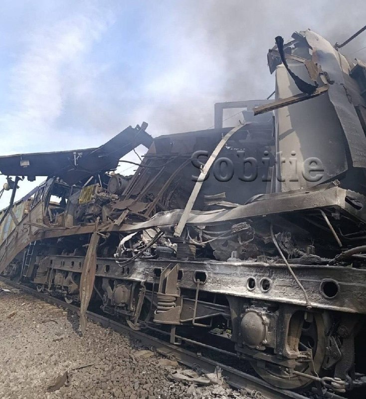 Russia attacked locomotives at the railway in Kamianskyi district of Dnipropetrovsk region twice