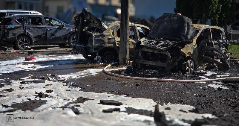 3 people killed, at least 7 wounded as result of Russian airstrikes with glide bombs in Sumy