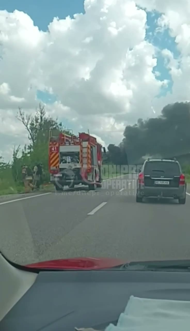 At least 1 person killed as result of drone strike at Dnipro-Kryvyi Rih highway