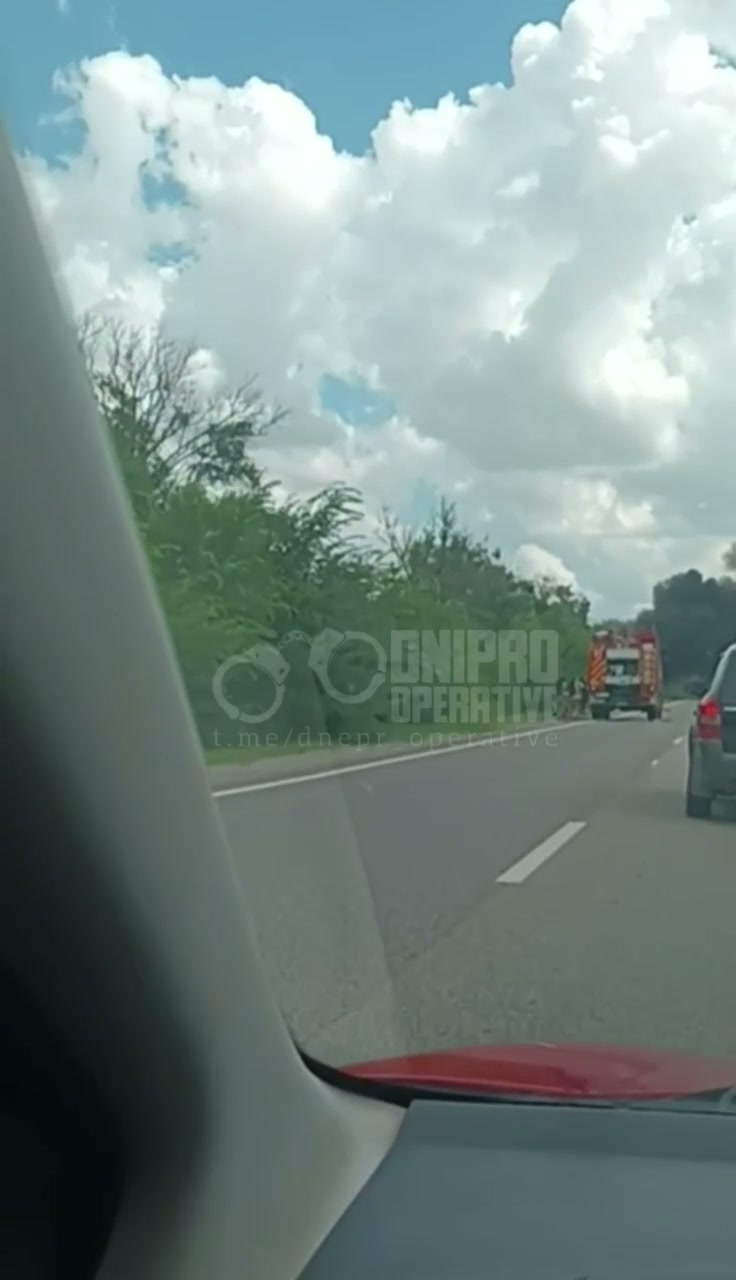 At least 1 person killed as result of drone strike at Dnipro-Kryvyi Rih highway