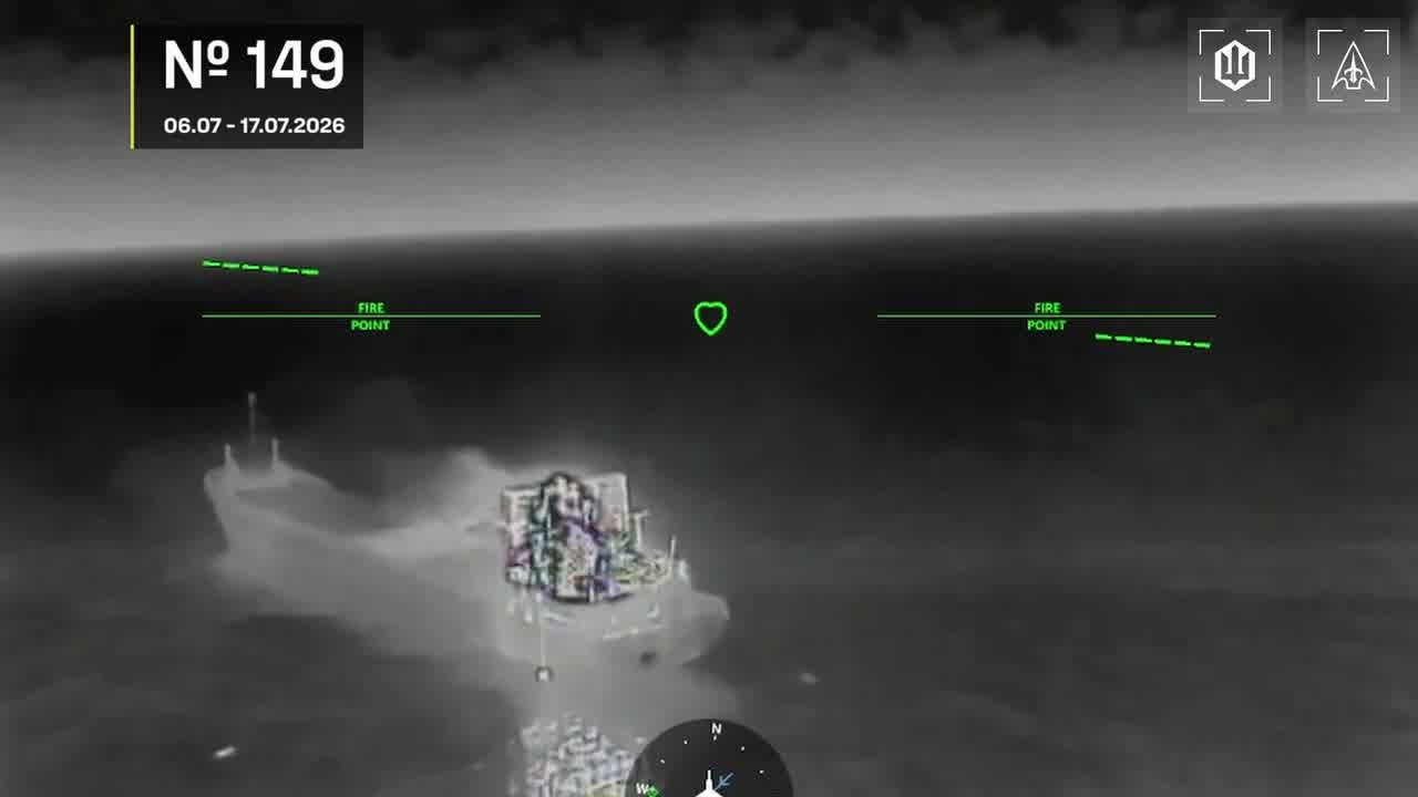 Ukrainian drones have targeted 12 Russian vessels in Azov and Black Seas