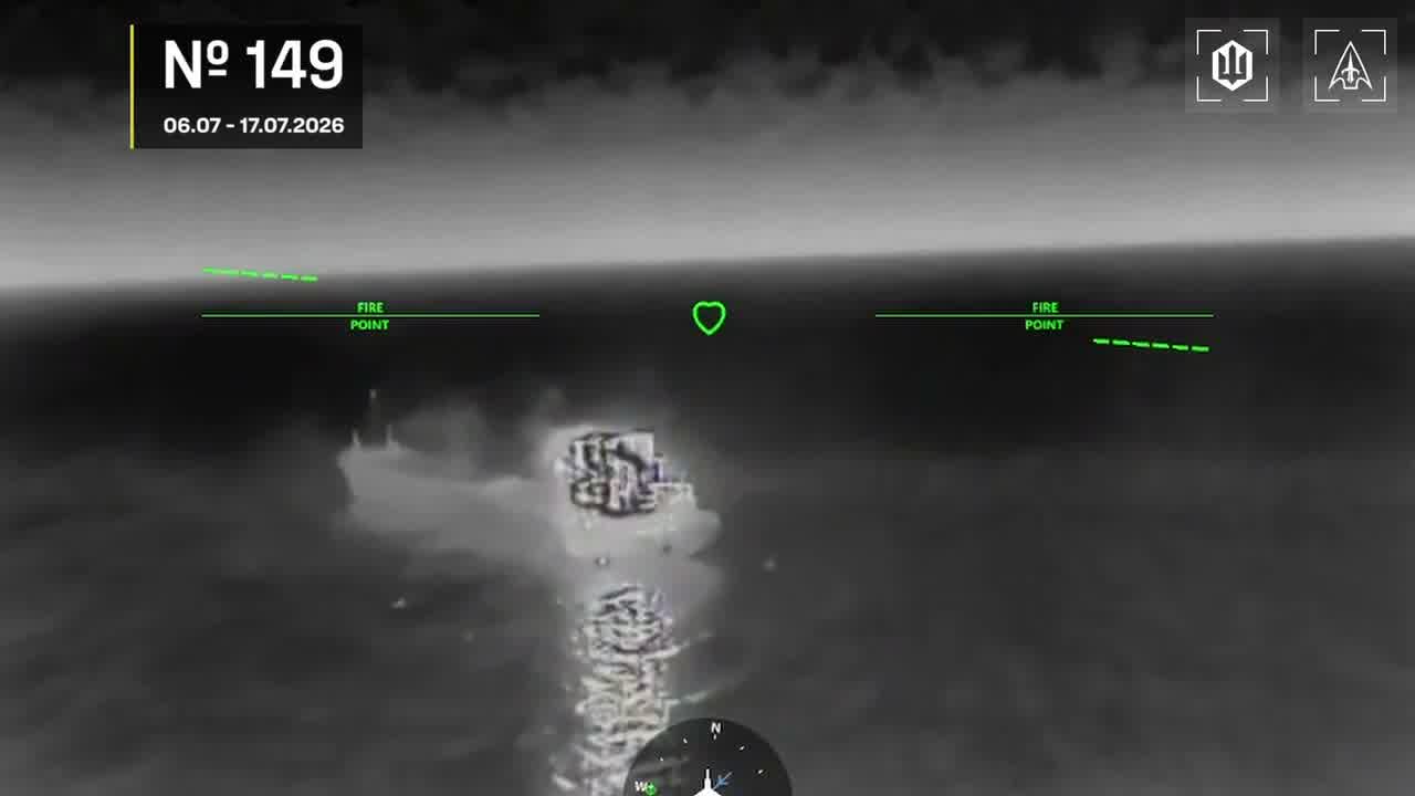 Ukrainian drones have targeted 12 Russian vessels in Azov and Black Seas
