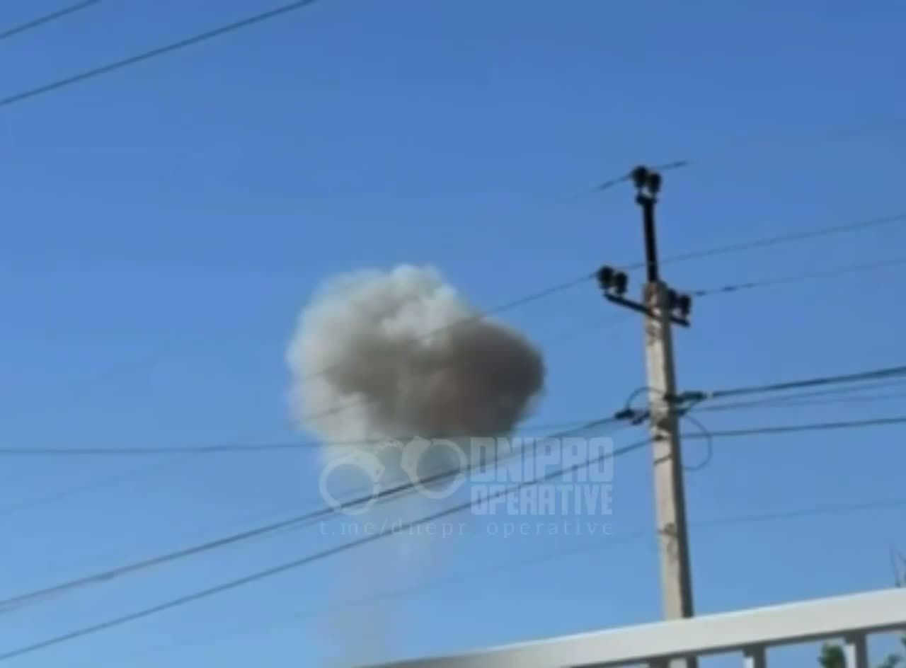 Drone strike reported in Dnipro city