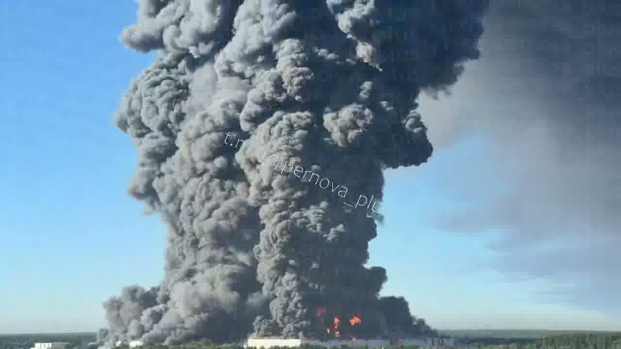 Fire at the Wildberries sorting center in Elektrostal, Moscow region