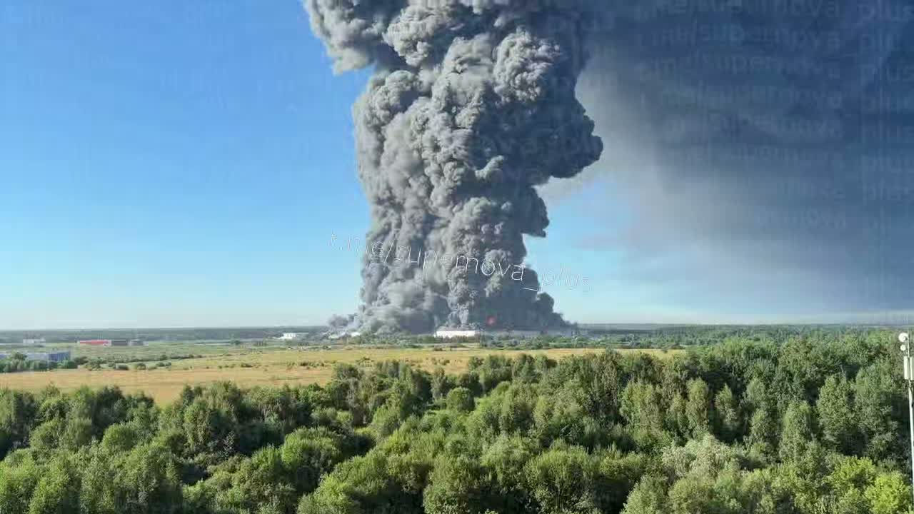 Fire at the Wildberries sorting center in Elektrostal, Moscow region