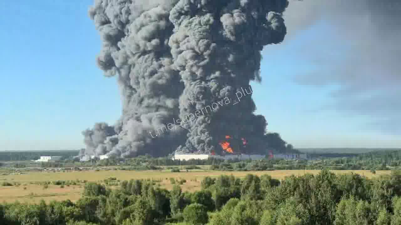Fire at the Wildberries sorting center in Elektrostal, Moscow region
