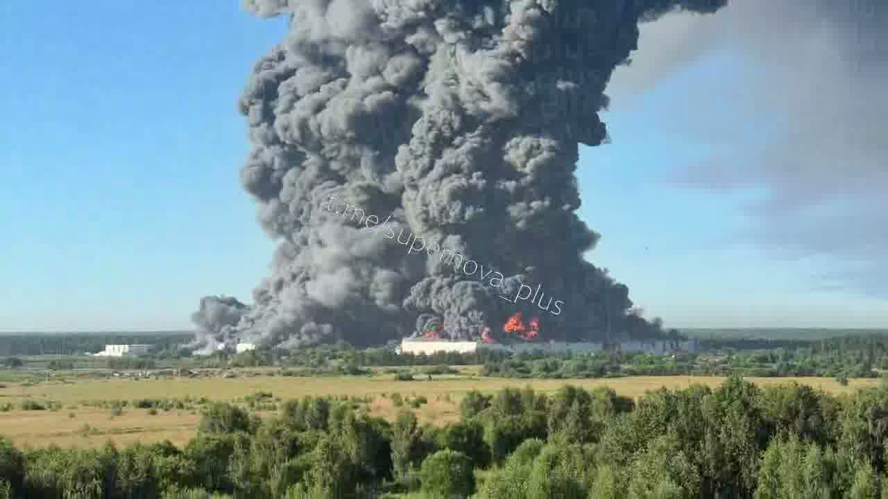 Fire at the Wildberries sorting center in Elektrostal, Moscow region