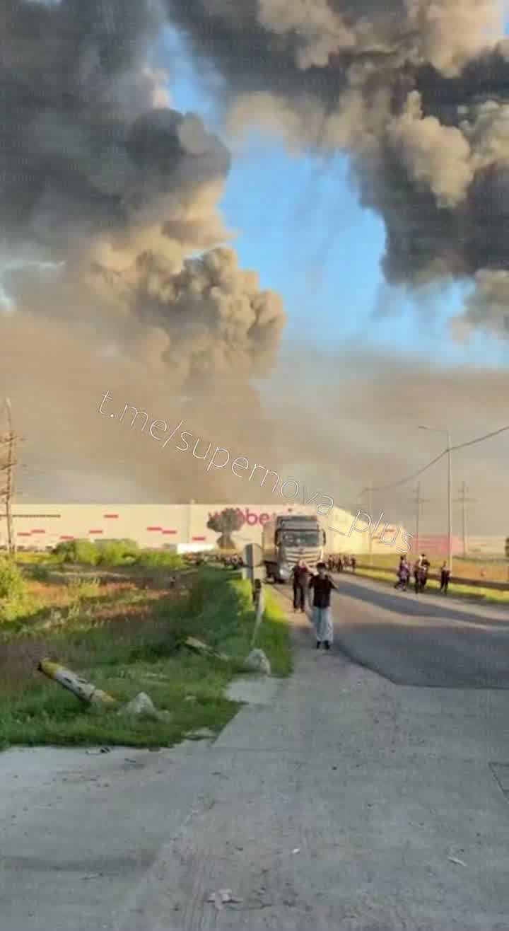 Drones strike at the Wildberries sorting center in Elektrostal, Moscow region