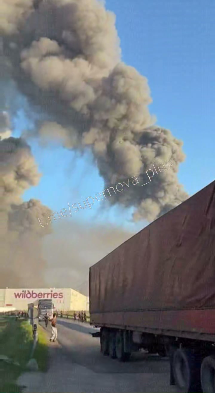 Drones strike at the Wildberries sorting center in Elektrostal, Moscow region