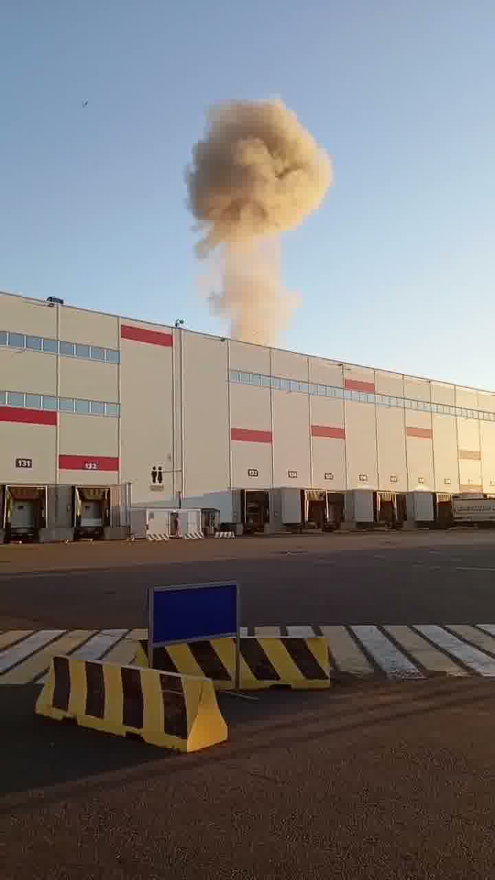 Video of drone strike at Wildberries sorting center