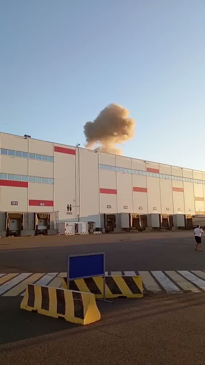 Video of drone strike at Wildberries sorting center