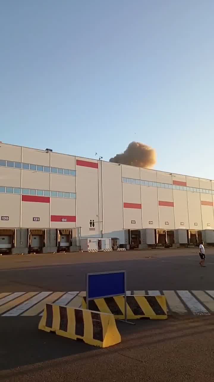 Video of drone strike at Wildberries sorting center