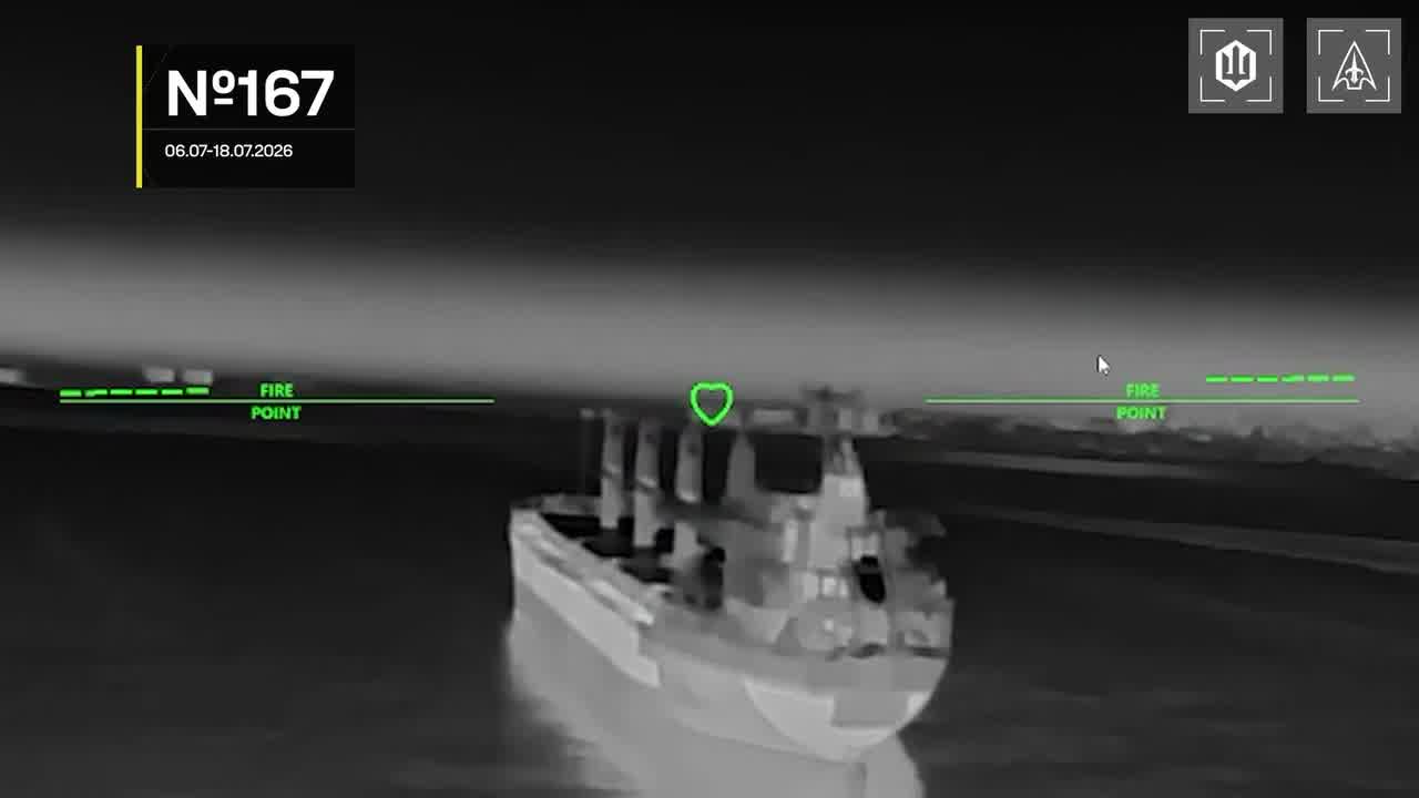 Ukrainian drones have targeted another 13 Russian vessels in the Black and Azov seas overnight