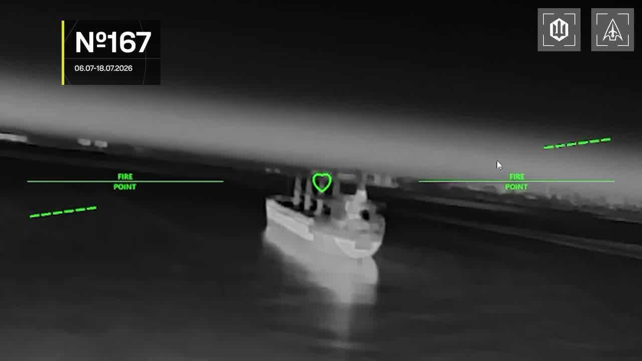 Ukrainian drones have targeted another 13 Russian vessels in the Black and Azov seas overnight