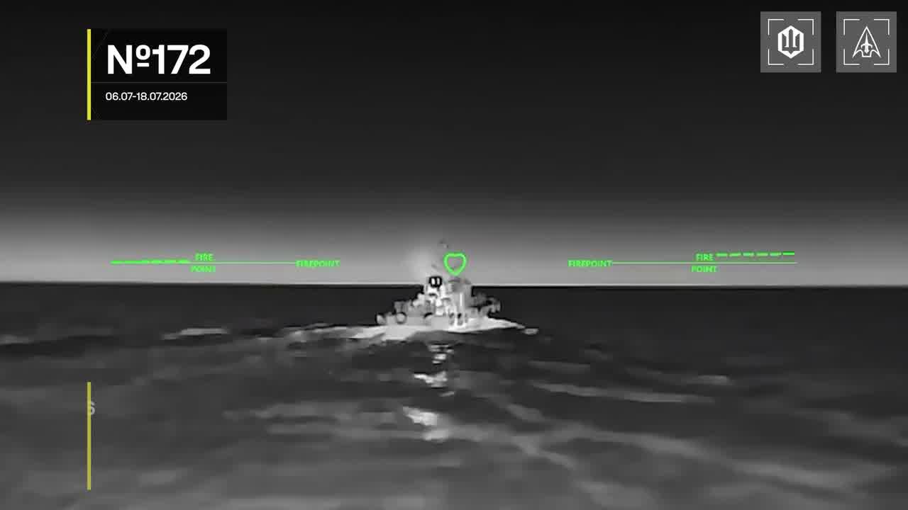 Ukrainian drones have targeted another 13 Russian vessels in the Black and Azov seas overnight