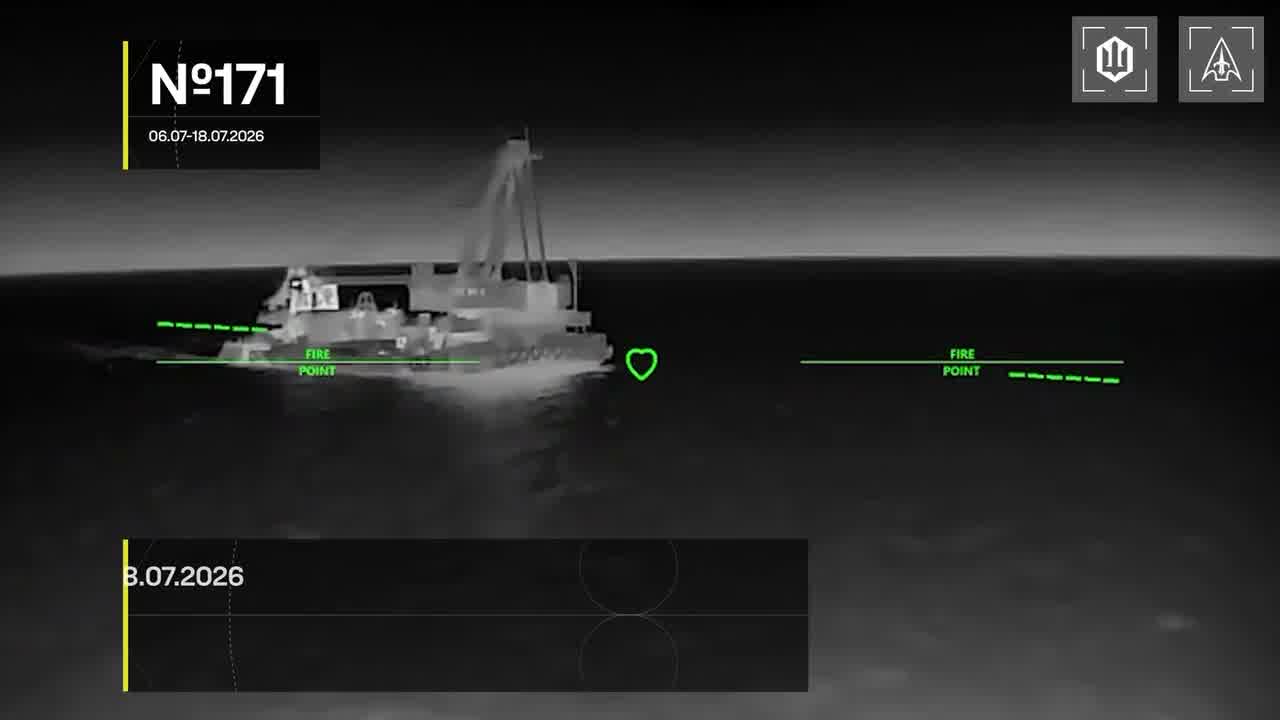 Ukrainian drones have targeted another 13 Russian vessels in the Black and Azov seas overnight
