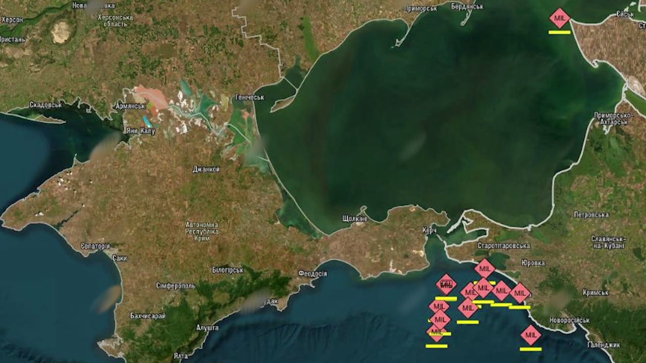 Ukrainian drones have targeted another 13 Russian vessels in the Black and Azov seas overnight