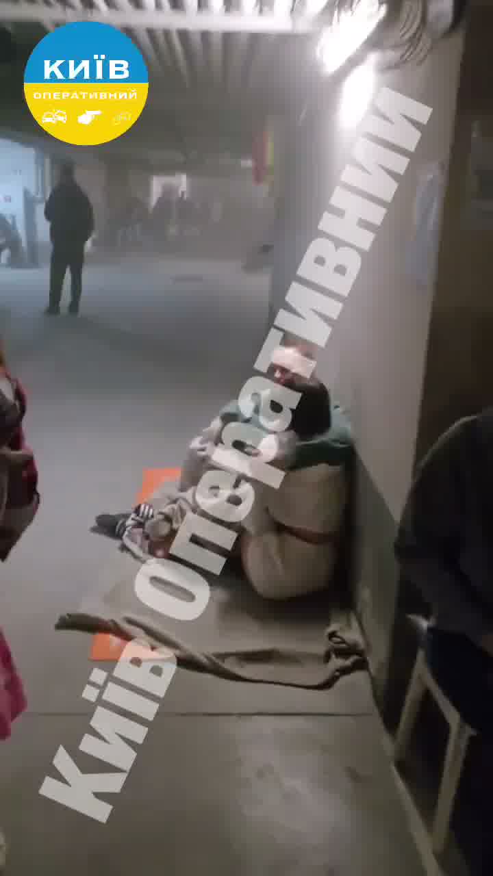 People trapped in a rubble as result of Russian missile strike against residential house in Kyiv
