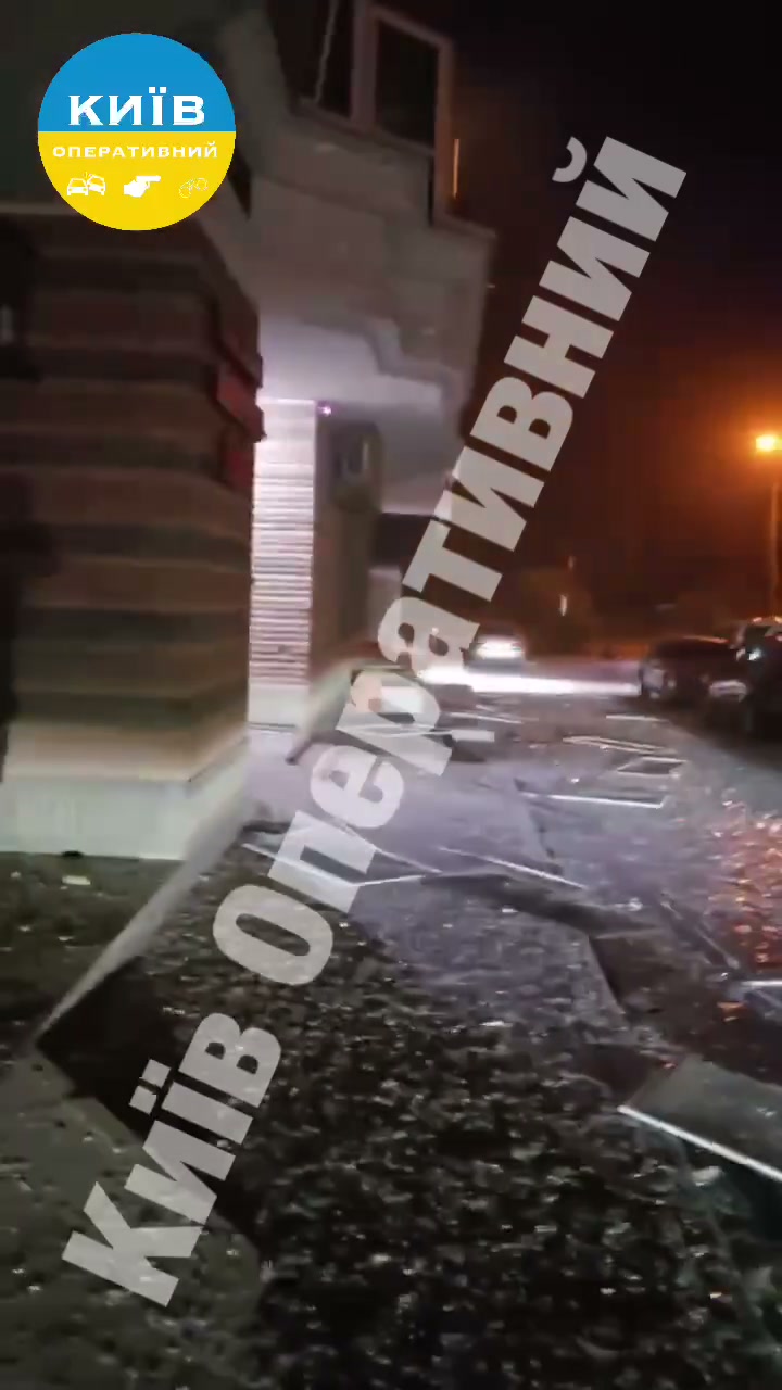 People trapped in a rubble as result of Russian missile strike against residential house in Kyiv