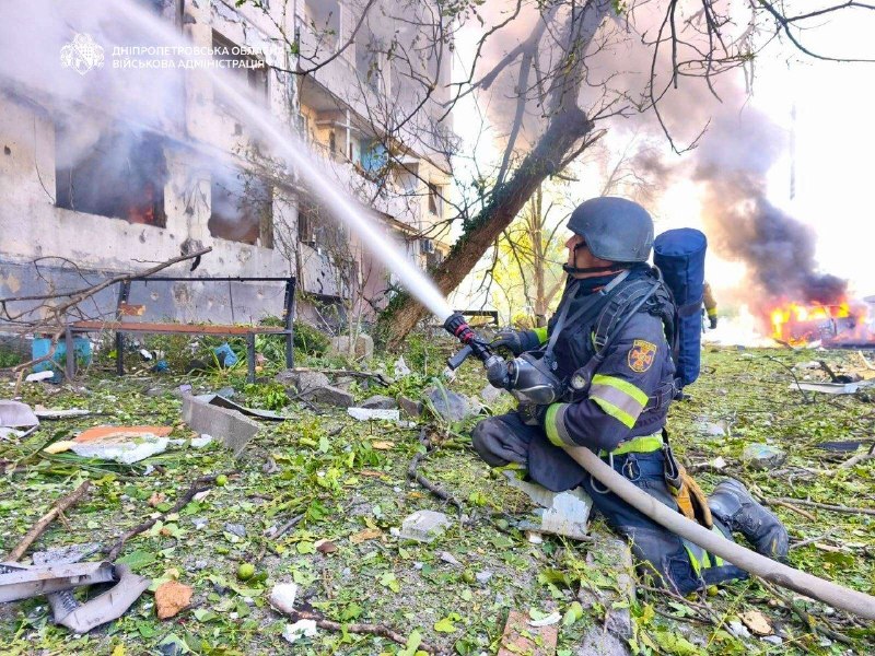 Dos personas murieron y ocho resultaron heridas como consecuencia de los ataques rusos en Pavlohrad.