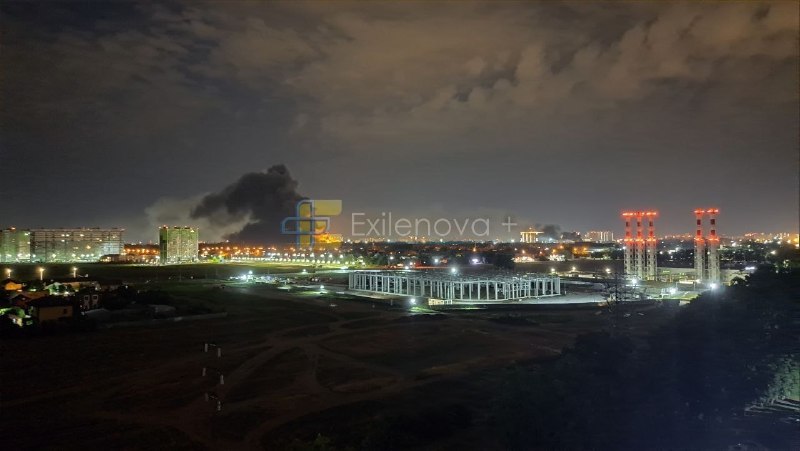 Big fires in Krasnodar as result of drone strikes