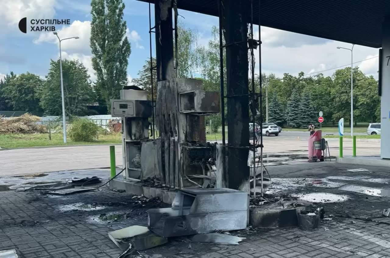 5 people wounded as result of drone strike at the fuel station in Nemyshlyanskyi district of Kharkiv