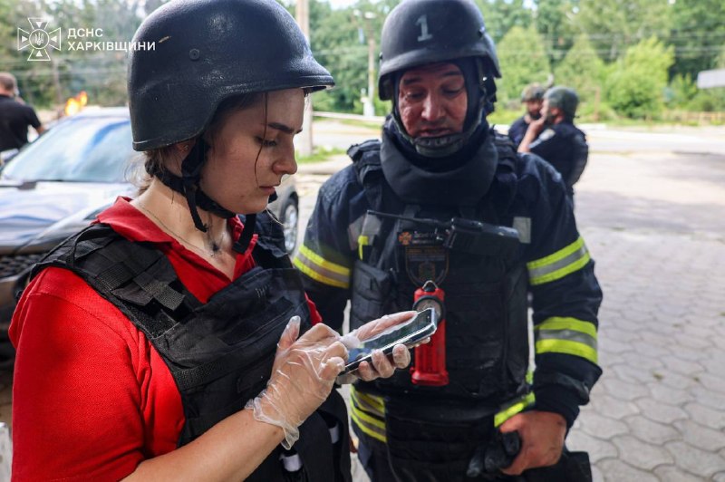1 person wounded as result of the second FPV strike at the fuel station in Kharkiv