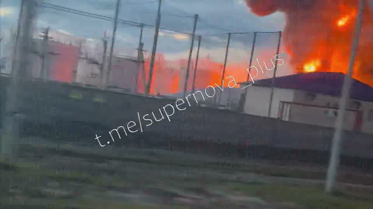 Oil depot was attacked near Novospasskoye of Ulyanovsk region