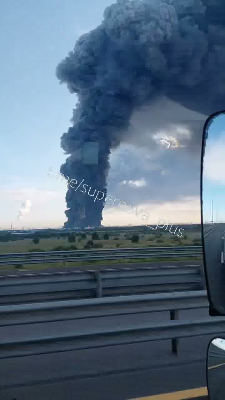 Smoke columns rising over St. Petersburg after drones strikes 