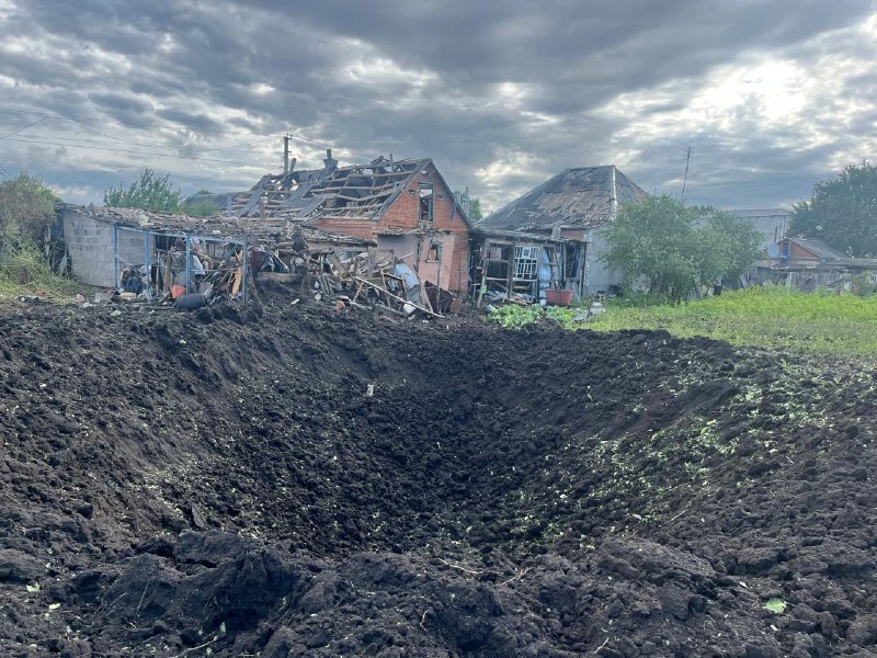 1 person wounded as result of missile strikes with 3 Kh-59 missiles in Zolochiv, Kharkiv region