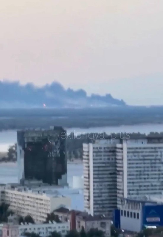 Fire at the Lukoil oil refinery in Volgograd