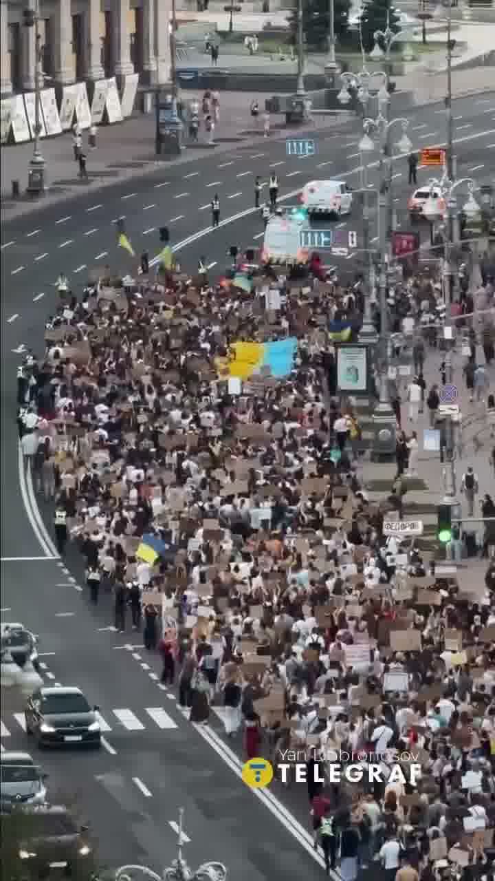 Big rally in support of former minister of defense Fedorov in Kyiv 
