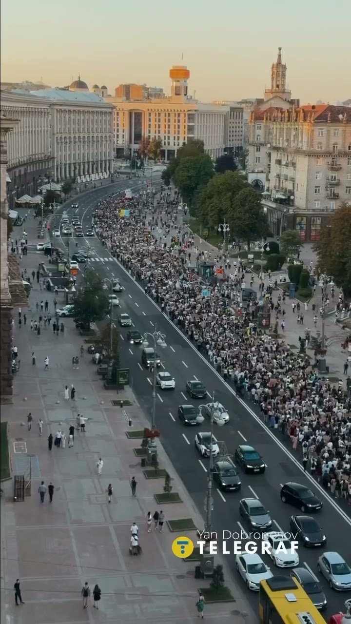 Big rally in support of former minister of defense Fedorov in Kyiv 