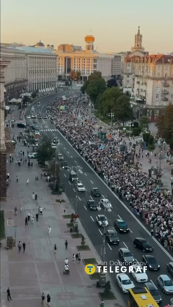 Big rally in support of former minister of defense Fedorov in Kyiv 