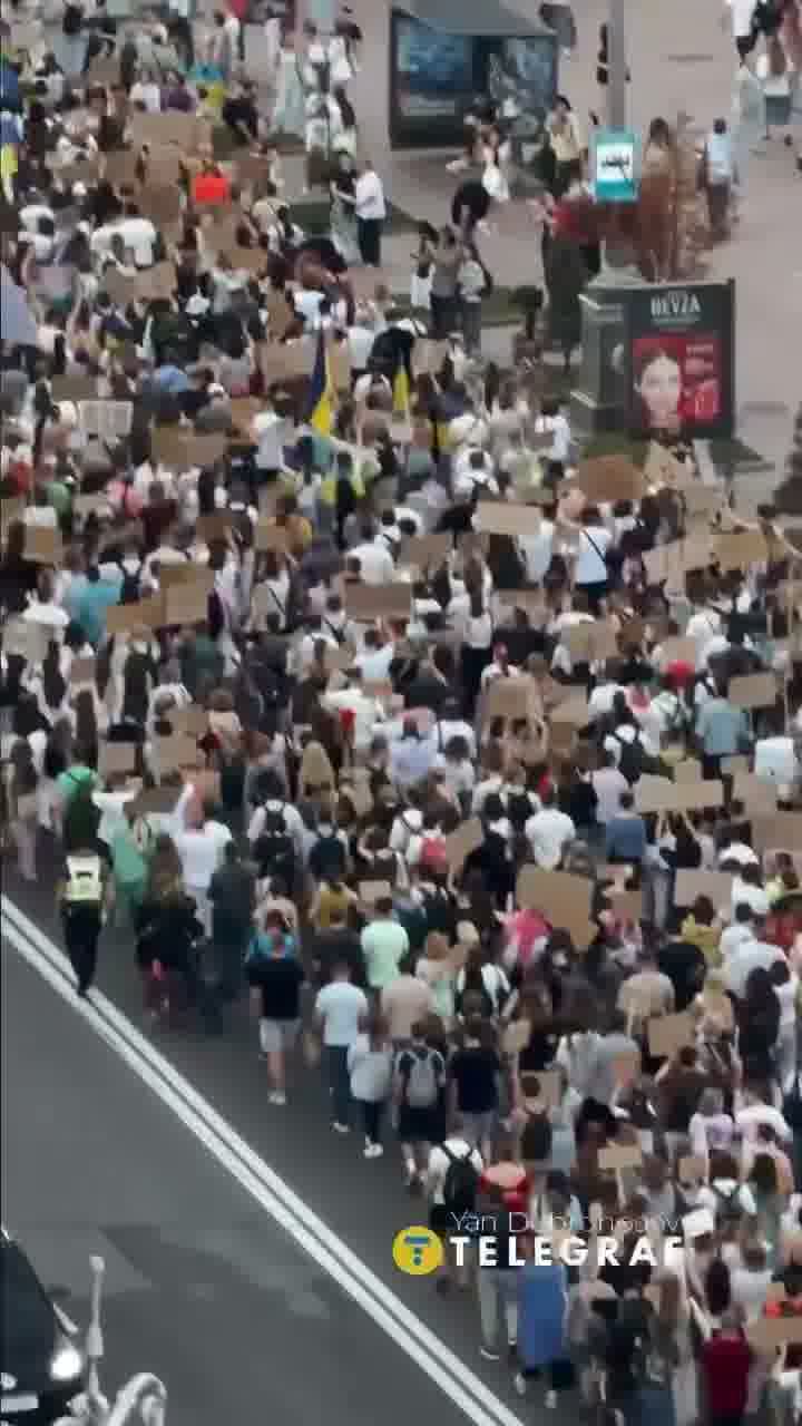 Big rally in support of former minister of defense Fedorov in Kyiv 