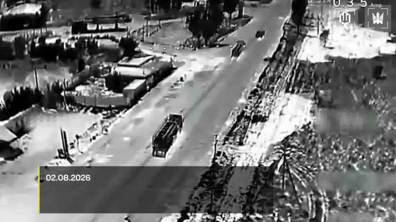 Video of Ukrainian drones strikes at the column of fuel trucks on the route to Crimea