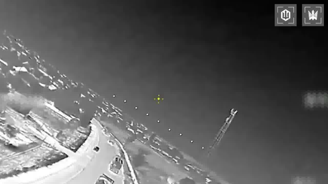 Video of Ukrainian drones strikes at the column of fuel trucks on the route to Crimea
