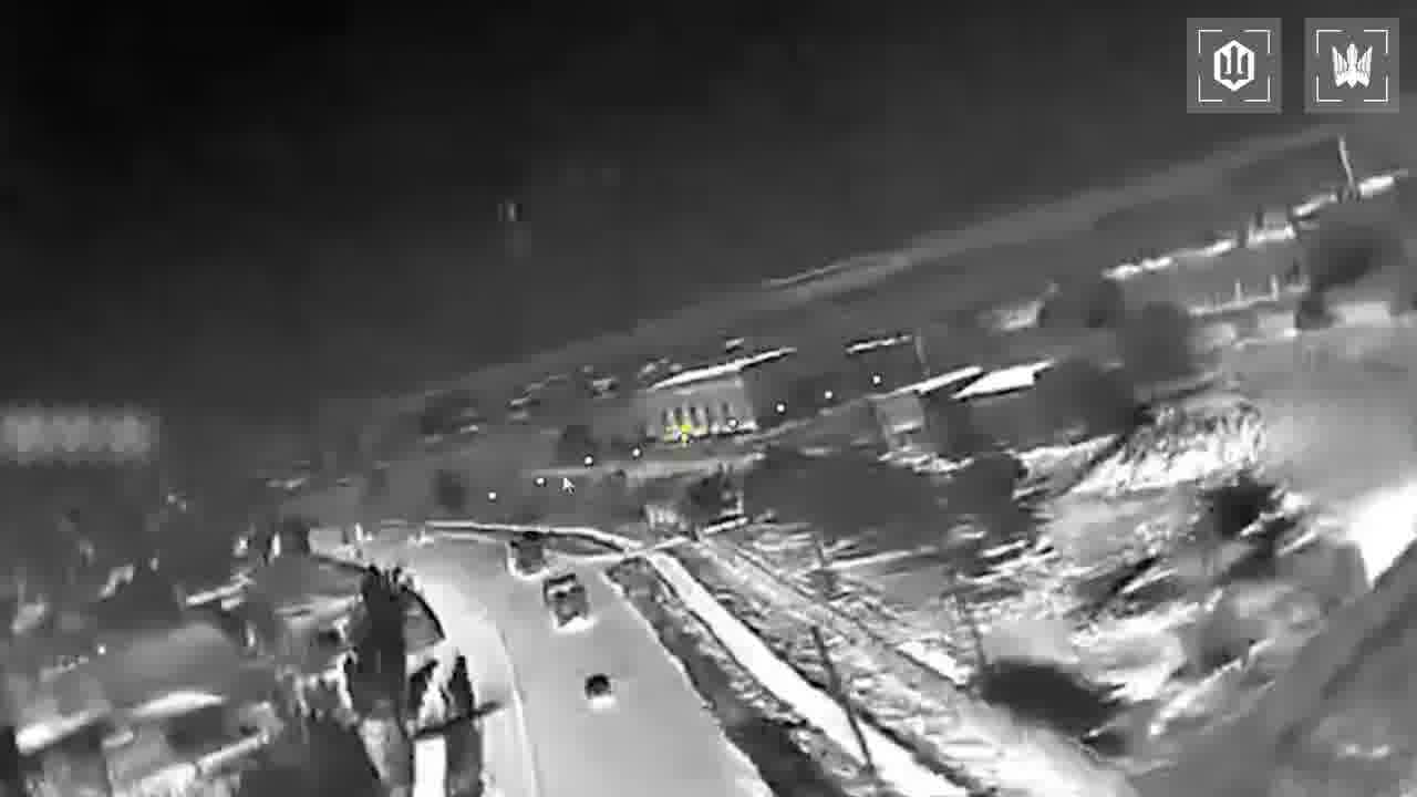 Video of Ukrainian drones strikes at the column of fuel trucks on the route to Crimea