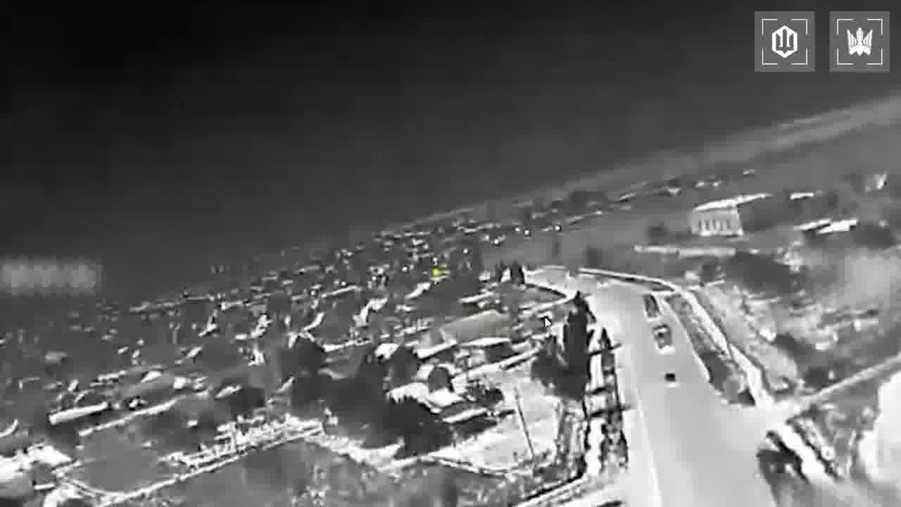 Video of Ukrainian drones strikes at the column of fuel trucks on the route to Crimea
