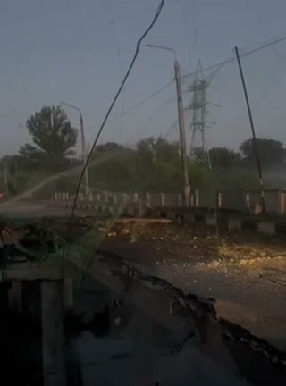Russian aviation bombed Cherevkivka bridge in Sloviansk
