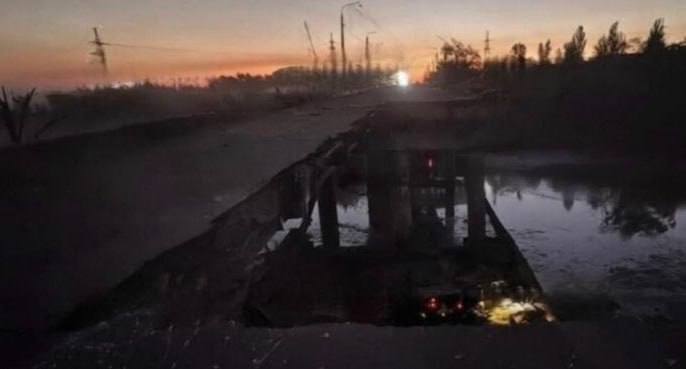 Russian aviation bombed Cherevkivka bridge in Sloviansk