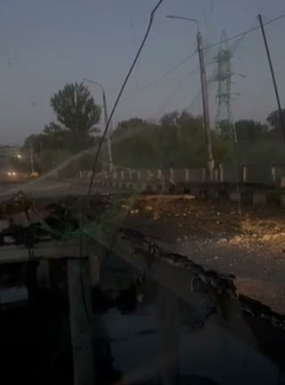 Russian aviation bombed Cherevkivka bridge in Sloviansk