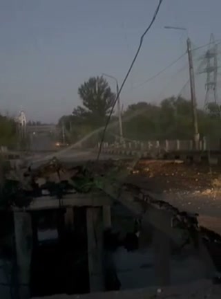 Russian aviation bombed Cherevkivka bridge in Sloviansk