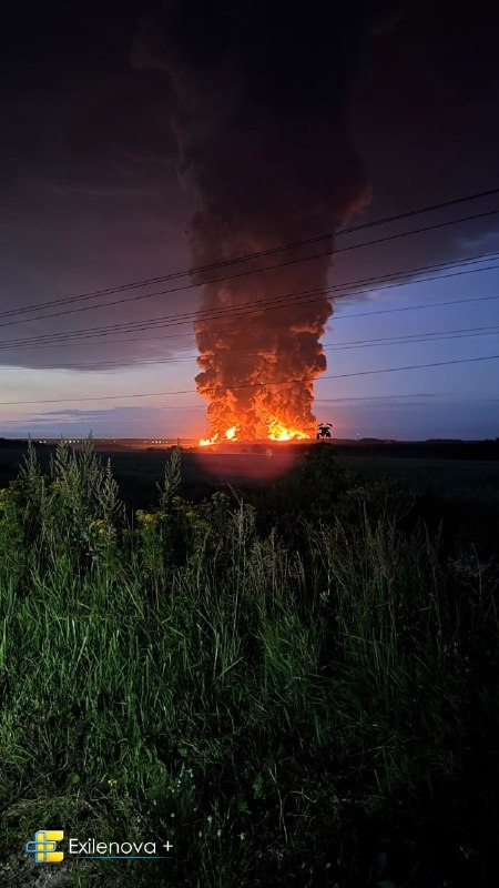 Fire at the Wildberries warehouses in Aleksin, Tula region