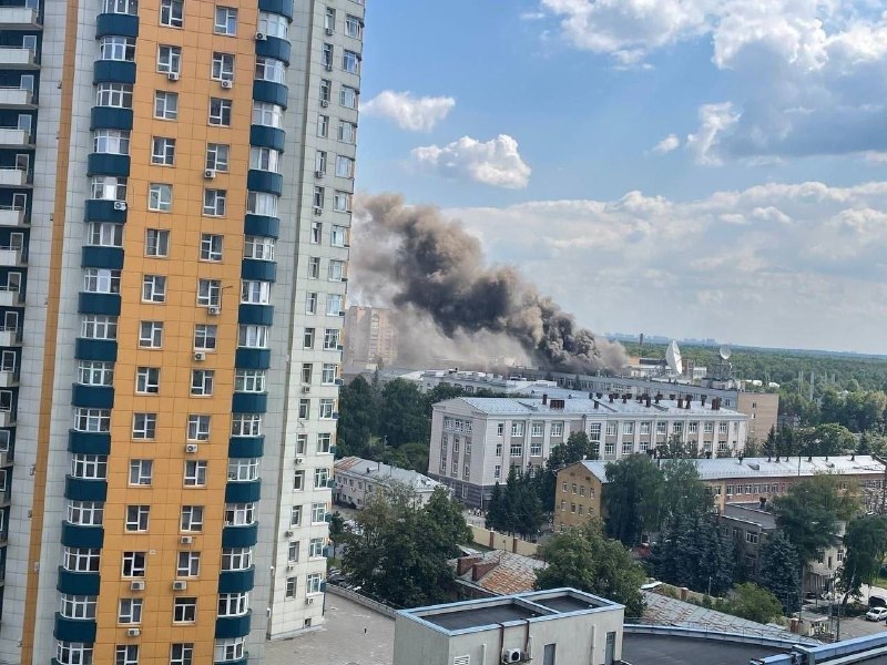A fire is reported on the territory of TsNIIMash (Central Research Institute of Mechanical Engineering in the Moscow Region)