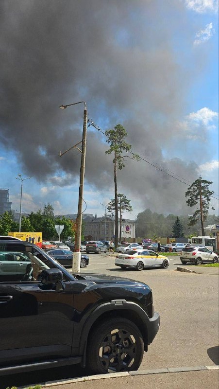 A fire is reported on the territory of TsNIIMash (Central Research Institute of Mechanical Engineering in the Moscow Region)