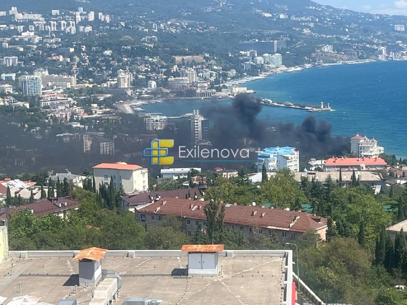 Naval drones raid reported at port in Yalta
