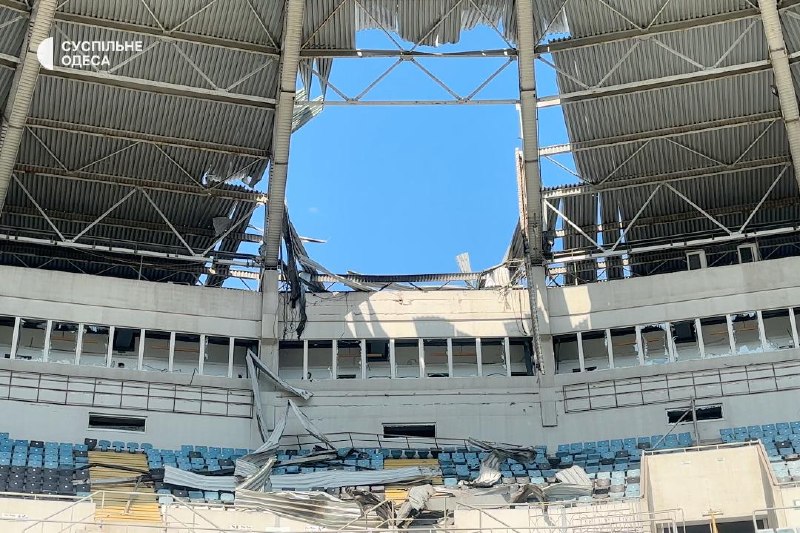 1 person wounded as result of Russian strike at Chornomorets Stadium in Odesa