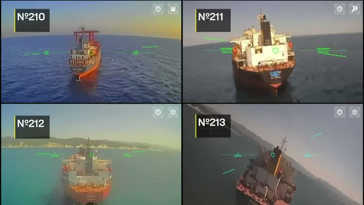 Ukrainian drones have targeted 12 Russian vessels in Black and Azov Seas in last week